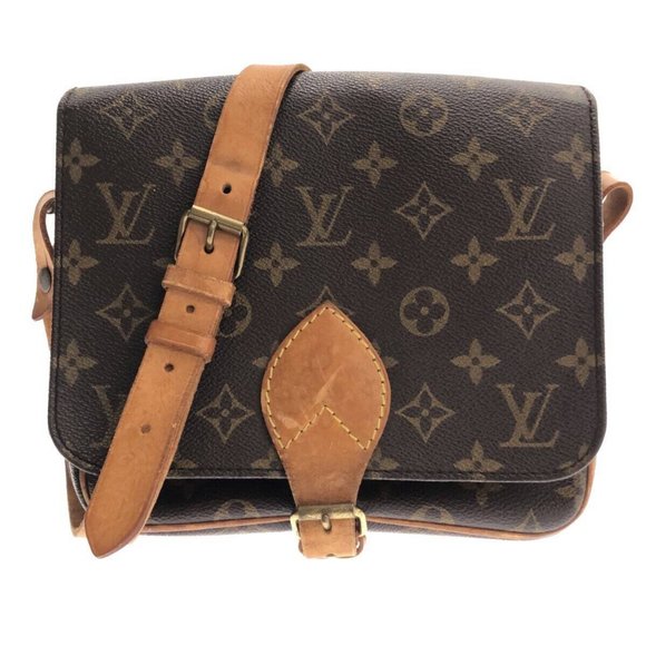 Auth LOUIS VUITTON Cartouchiere MM Monogram Shoulder Bag